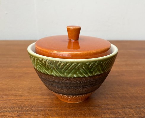 Mid-Century West German Pottery WGP Jar Bowl with Lid from Dümler & Breiden, 1960s-UAH-1721018