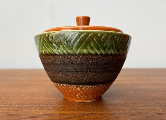 Mid-Century West German Pottery WGP Jar Bowl with Lid from Dümler & Breiden, 1960s-UAH-1721018