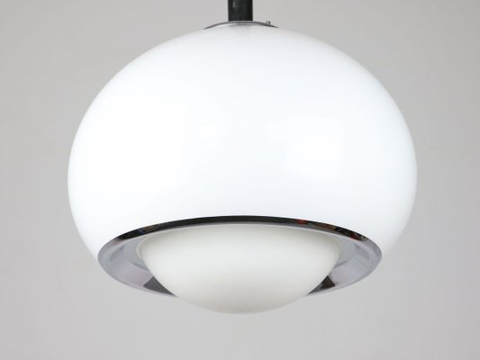 Mid-Century White Bud Pendant Lamp by Studio 6G for Guzzini, 1980s-HGJ-724901