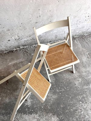 Mid-Century White Folding Dining Chair, Italy, 1970s-PDG-1999436