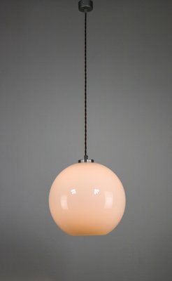 Mid-Century White Glass Pendant Lamp-HGJ-1187975