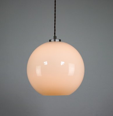 Mid-Century White Glass Pendant Lamp-HGJ-1187975