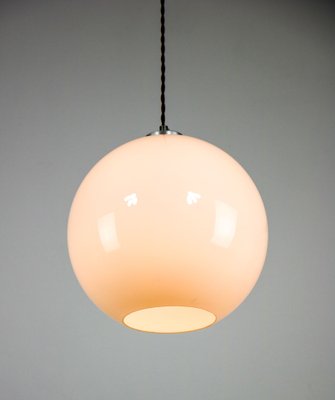 Mid-Century White Glass Pendant Lamp-HGJ-1187975