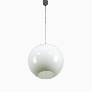 Mid-Century White Glass Pendant Lamp-HGJ-1187975