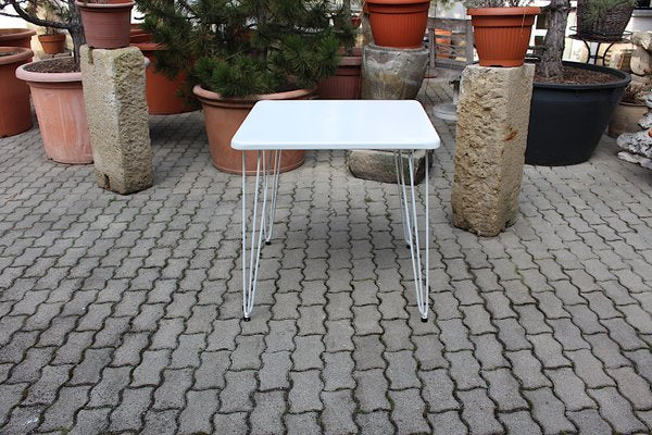 Mid-Century White Metal Garden Table by J.O.Wladar & V. Mödlhammer for Sonett, 1950s-NB-724288