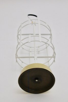 Mid-Century White Metal Umbrella Stand, 1950s-NB-558372