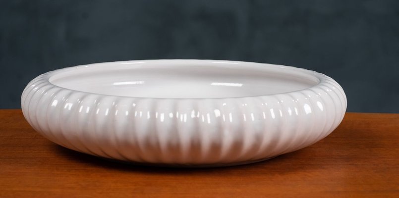 Mid-Century White Modern Bowl from L. Hjorth-ZGQ-773312