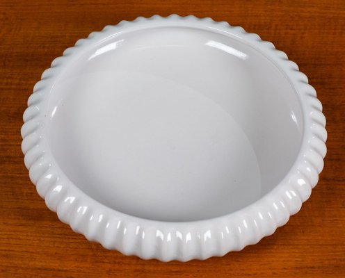 Mid-Century White Modern Bowl from L. Hjorth-ZGQ-773312