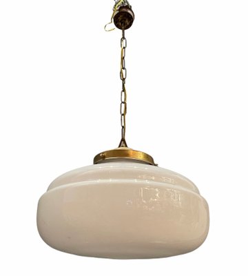 Mid-Century White Murano Glass Pendant Light-JJC-936300