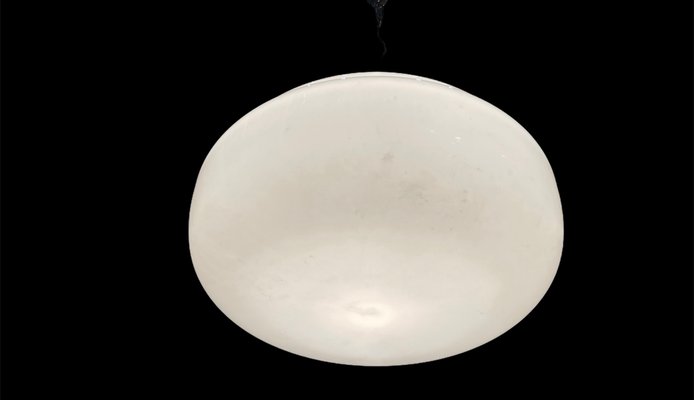 Mid-Century White Murano Glass Pendant Light-JJC-936300