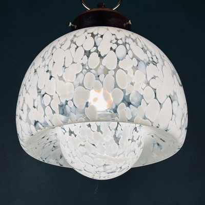 Mid-Century White Murano Pendant Lamp, Italy, 1960s-WQC-1374393