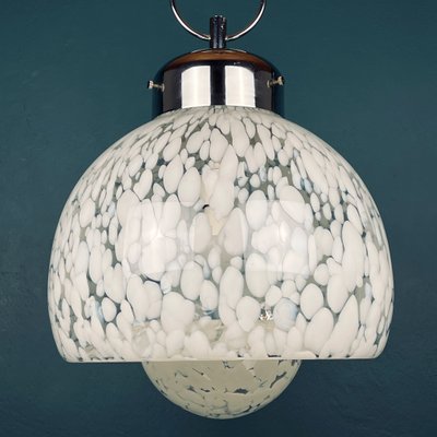 Mid-Century White Murano Pendant Lamp, Italy, 1960s-WQC-1374393