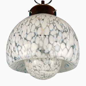 Mid-Century White Murano Pendant Lamp, Italy, 1960s-WQC-1374393