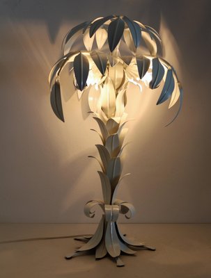 Mid-Century White Palm Tree Table Lamp by Hans Kögl, 1970s-VNE-966149