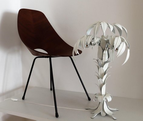 Mid-Century White Palm Tree Table Lamp by Hans Kögl, 1970s-VNE-966149