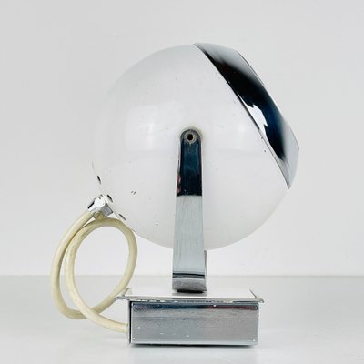 Mid-Century White Wall Lamp Eyeball, Italy, 1960s-WQC-1725545