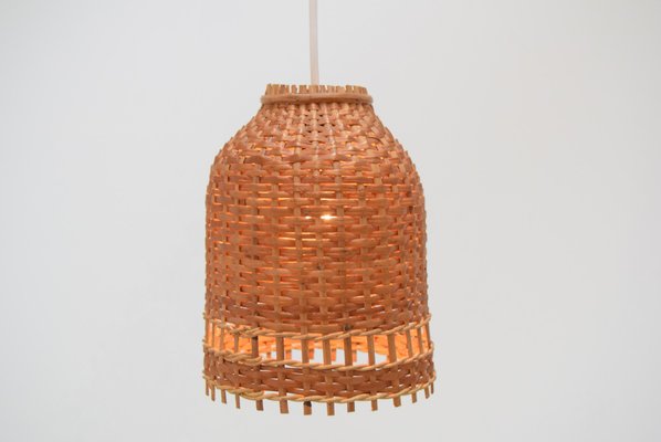 Mid-Century Wicker Pendant Lamp from Uluv, 1960s-TZ-1323210