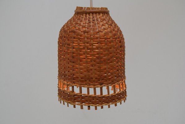 Mid-Century Wicker Pendant Lamp from Uluv, 1960s-TZ-1323210