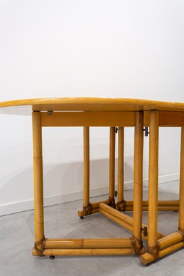 Mid-Century Winged Table with Legs in Bamboo-UJE-1015809