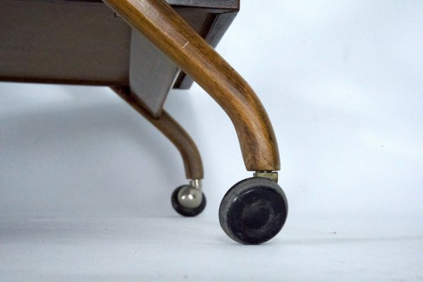 Mid-Century Wood and Formica Bar Cart in the style of Angelo Ostuni, Italy, 1950s-OT-2027836