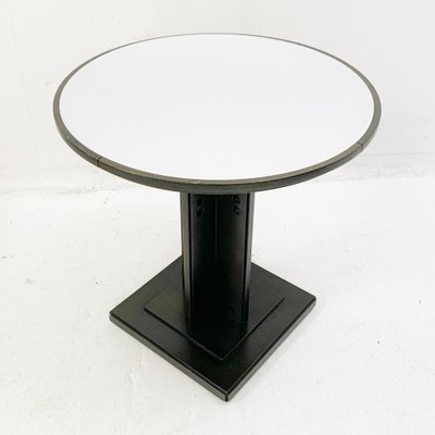 Mid-Century Wood and Glass Plate Gueridon from Giorgetti S.P.A., Italy, 1980s-FGA-1177856