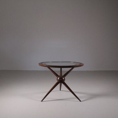 Mid-Century Wood and Glass Table-VJY-1703717