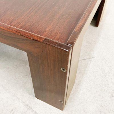 Mid-Century Wood Italian Squared Table by Afra and Tobia Scarpa for Cassina, 1965-JDR-1125592