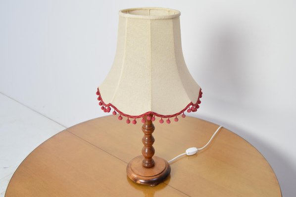 Mid-Century Wood Table Lamp, 1970s-TZ-866941