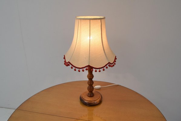 Mid-Century Wood Table Lamp, 1970s-TZ-866941