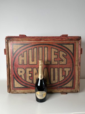 Mid-Century Wooden Box from Huiles Renault-KKG-1351750