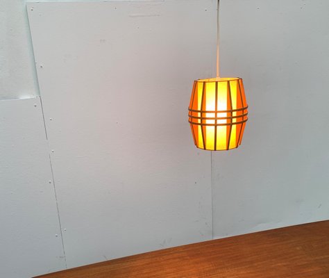 Mid-Century Wooden Cocoon Pendant Lamp-UAH-934823