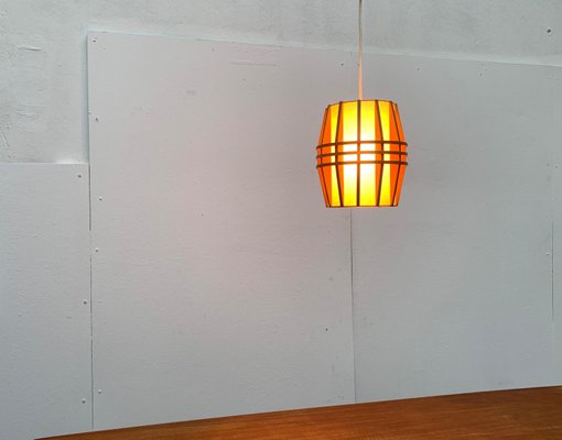 Mid-Century Wooden Cocoon Pendant Lamp-UAH-934823