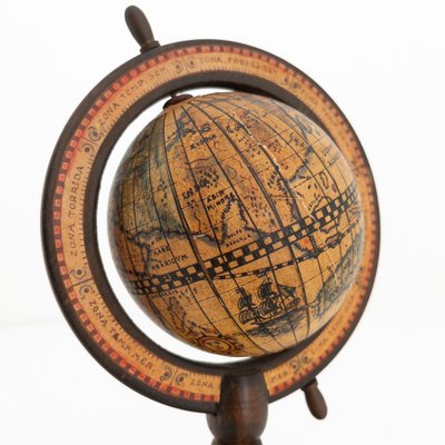 Mid-Century Wooden Globe, 1960s-UPW-1736325