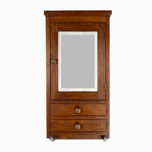 Mid-Century Wooden Shaving Cabinet with Mirror, 1900s-YSY-2024526