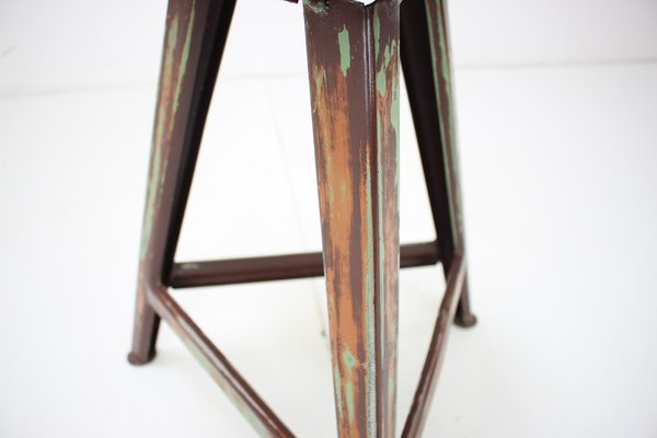 Mid-Century Wooden Stool, 1950s-TZ-970530