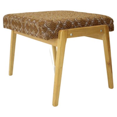 Mid-Century Wooden Stool or Footstool from TON, 1966s-TZ-1166610