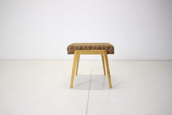 Mid-Century Wooden Stool or Footstool from TON, 1966s-TZ-1166610