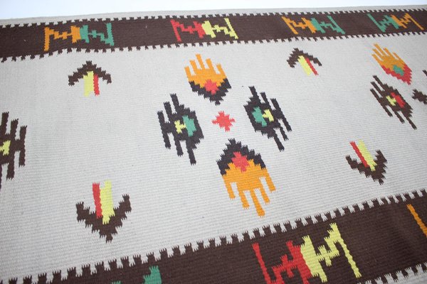 Mid-Century Wool Kilim Rug, 1960s-TZ-919102