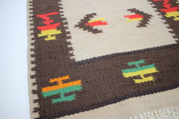 Mid-Century Wool Kilim Rugs, 1960s, Set of 2-TZ-919104