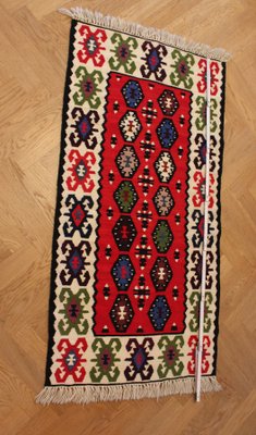 Mid-Century Wool Kilim Runner, 1960-FGF-1098016