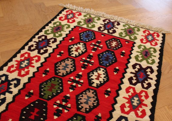 Mid-Century Wool Kilim Runner, 1960-FGF-1098016