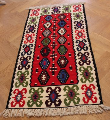 Mid-Century Wool Kilim Runner, 1960-FGF-1098016