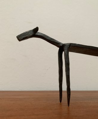 Mid-Century Wrought Iron Animal Sculpture-UAH-1180627