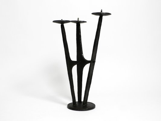 Mid-Century Wrought Iron Floor Candleholder,1950s-RR-1786773