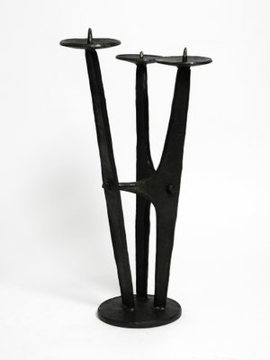 Mid-Century Wrought Iron Floor Candleholder,1950s-RR-1786773