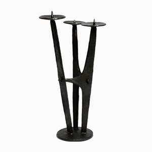 Mid-Century Wrought Iron Floor Candleholder,1950s-RR-1786773