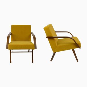 Mid-Century Yellow Armchairs, 1960s, Set of 2-HDN-1750311