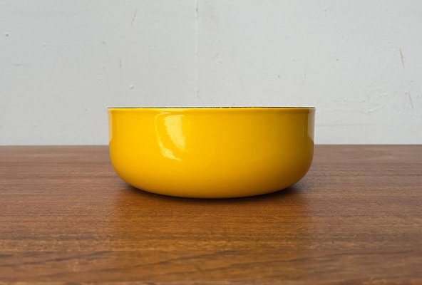 Mid-Century Yellow Enamel Bowl by Kaj Franck for Wärtsila Arabia, Finland, 1960s-UAH-1821304