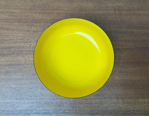 Mid-Century Yellow Enamel Bowl by Kaj Franck for Wärtsila Arabia, Finland, 1960s-UAH-1821304