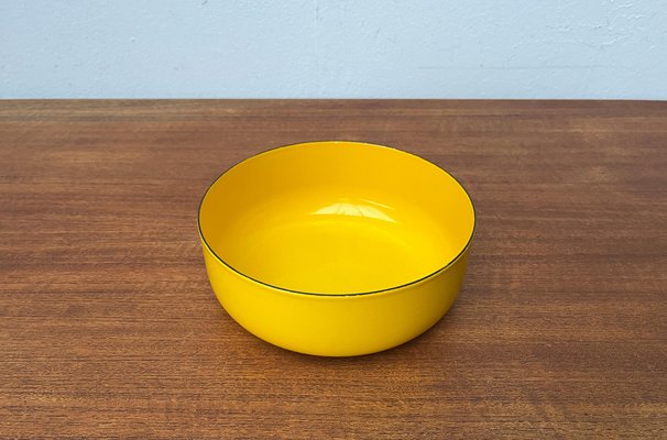 Mid-Century Yellow Enamel Bowl by Kaj Franck for Wärtsila Arabia, Finland, 1960s-UAH-1821304